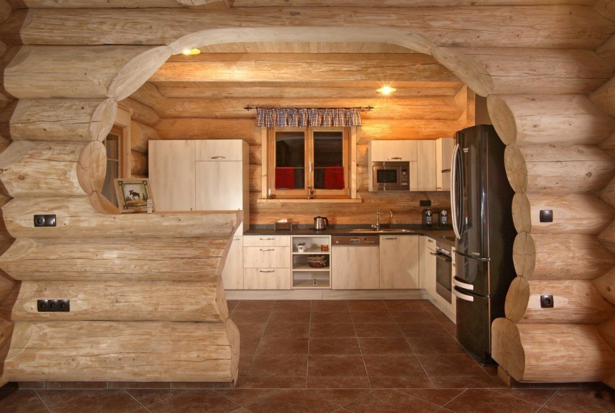 Арка в деревянном доме