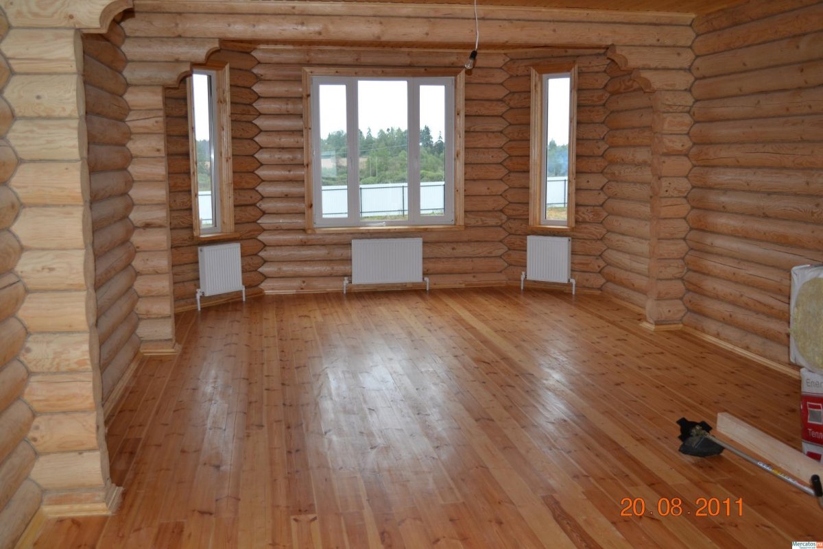 Плинтус в бревенчатом доме