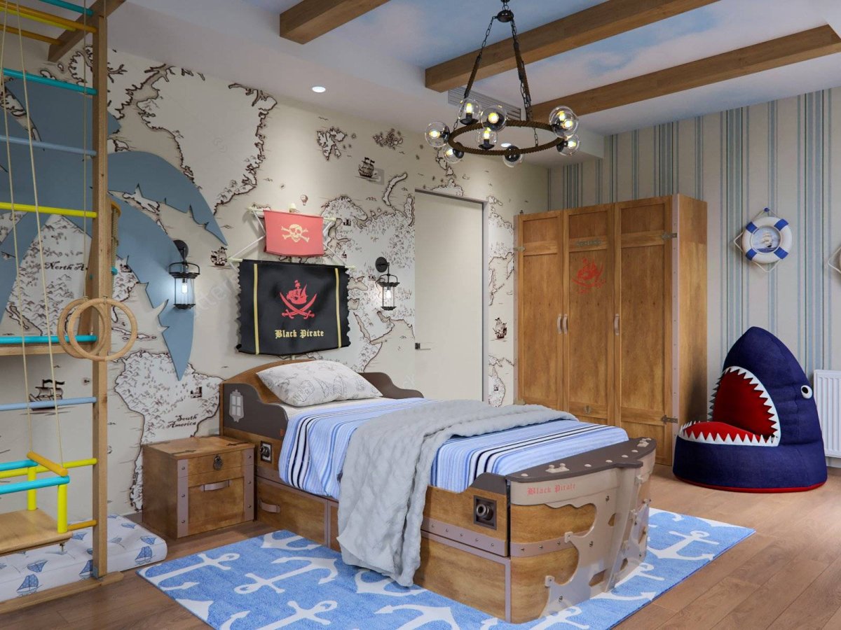 Уютная спальня на чердаке