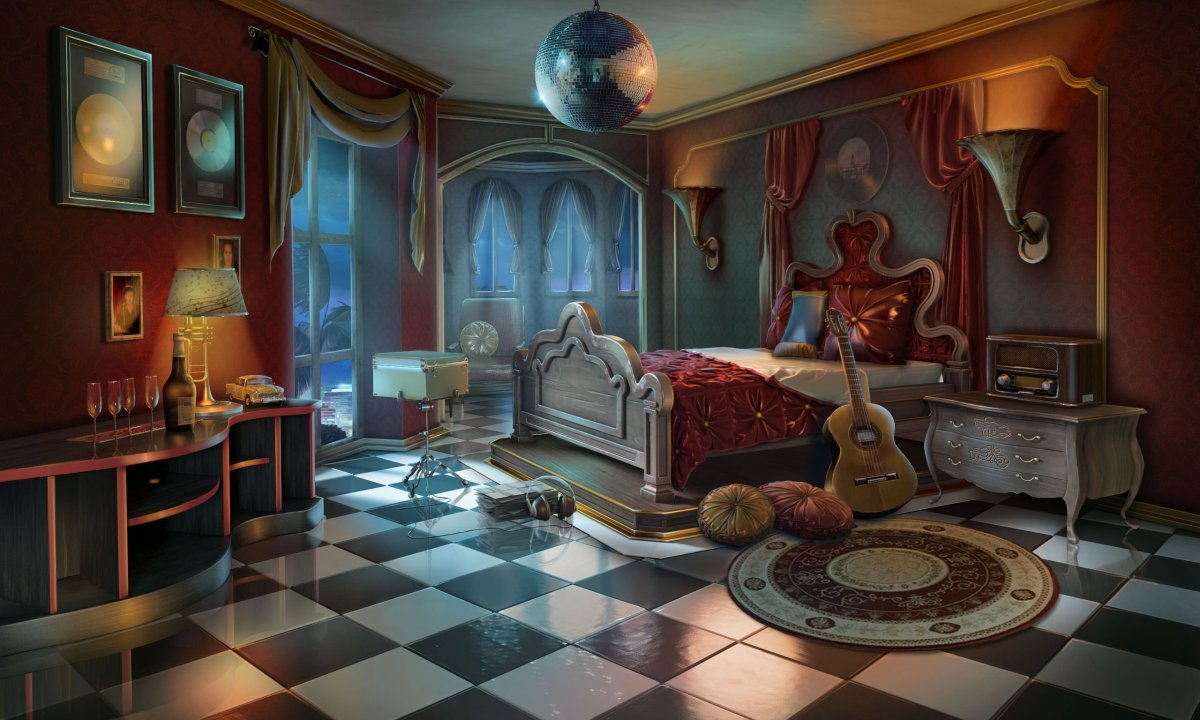 Старинный интерьер