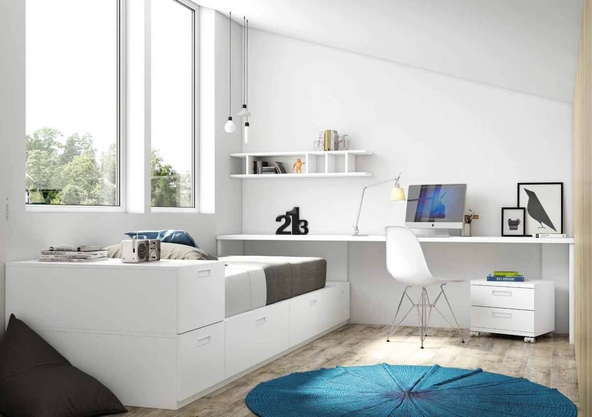 Спальня для подростка в стиле Минимализм