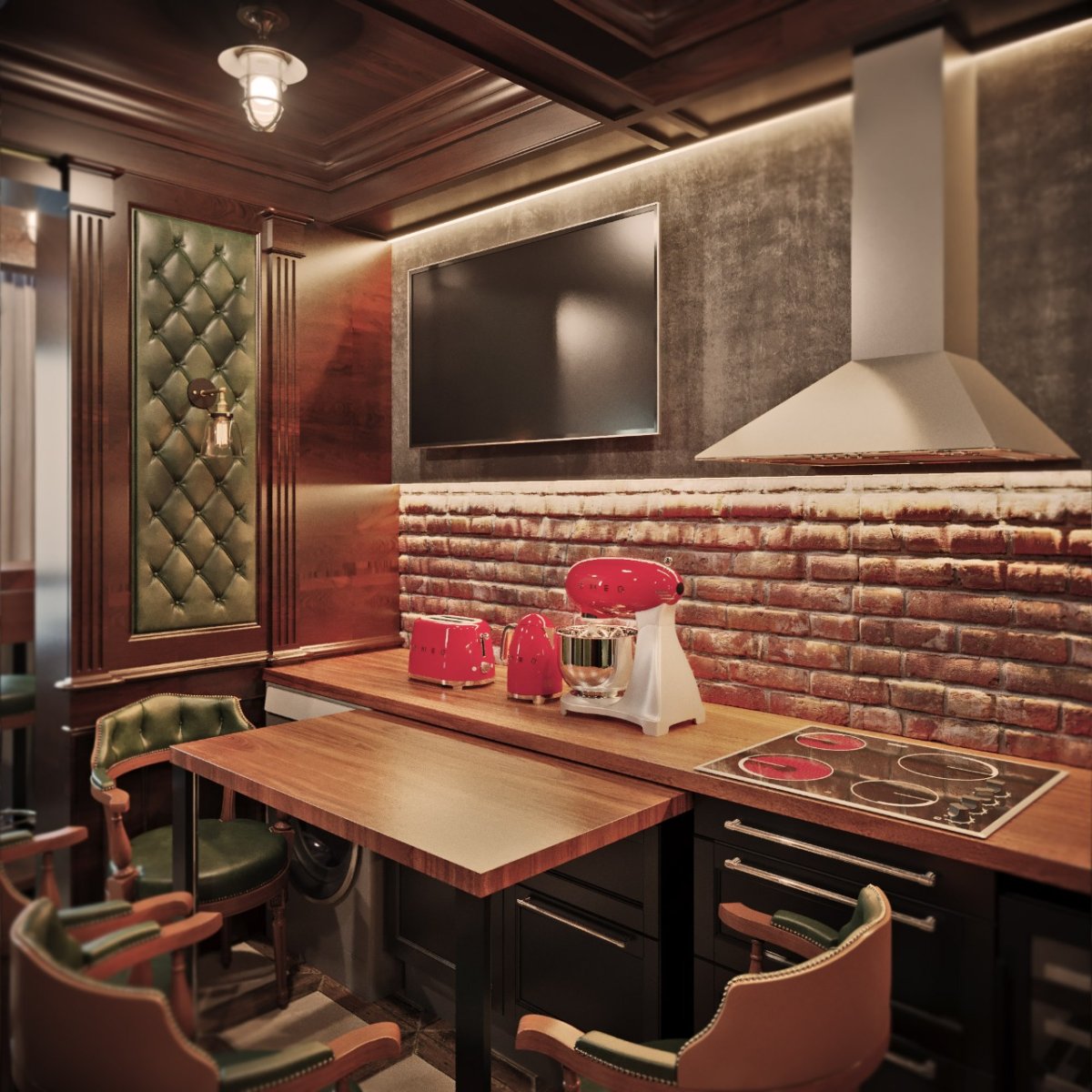 Кухня в стиле ирландского паба