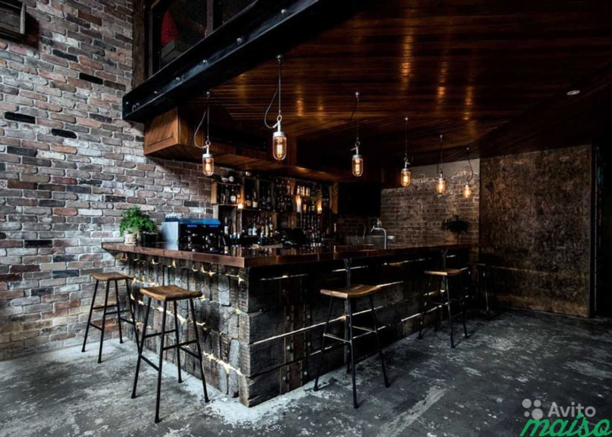 Барная стойка в деревенском стиле