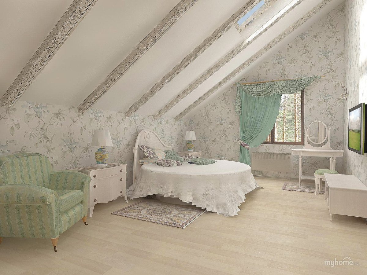 Фазенда мансарда в стиле Прованс