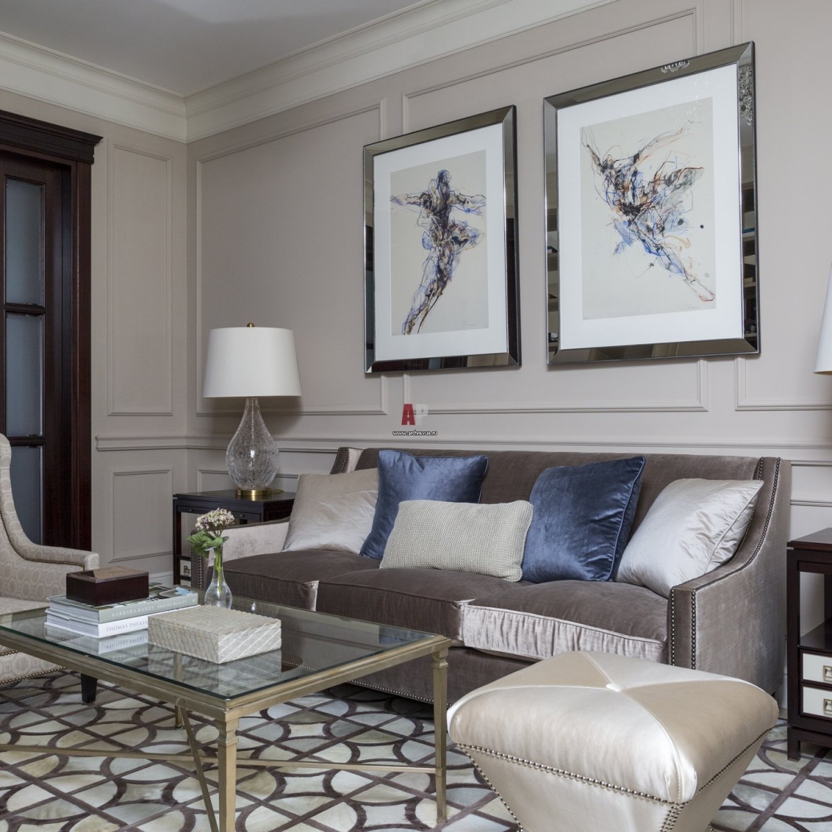 Гостиная американская Неоклассика