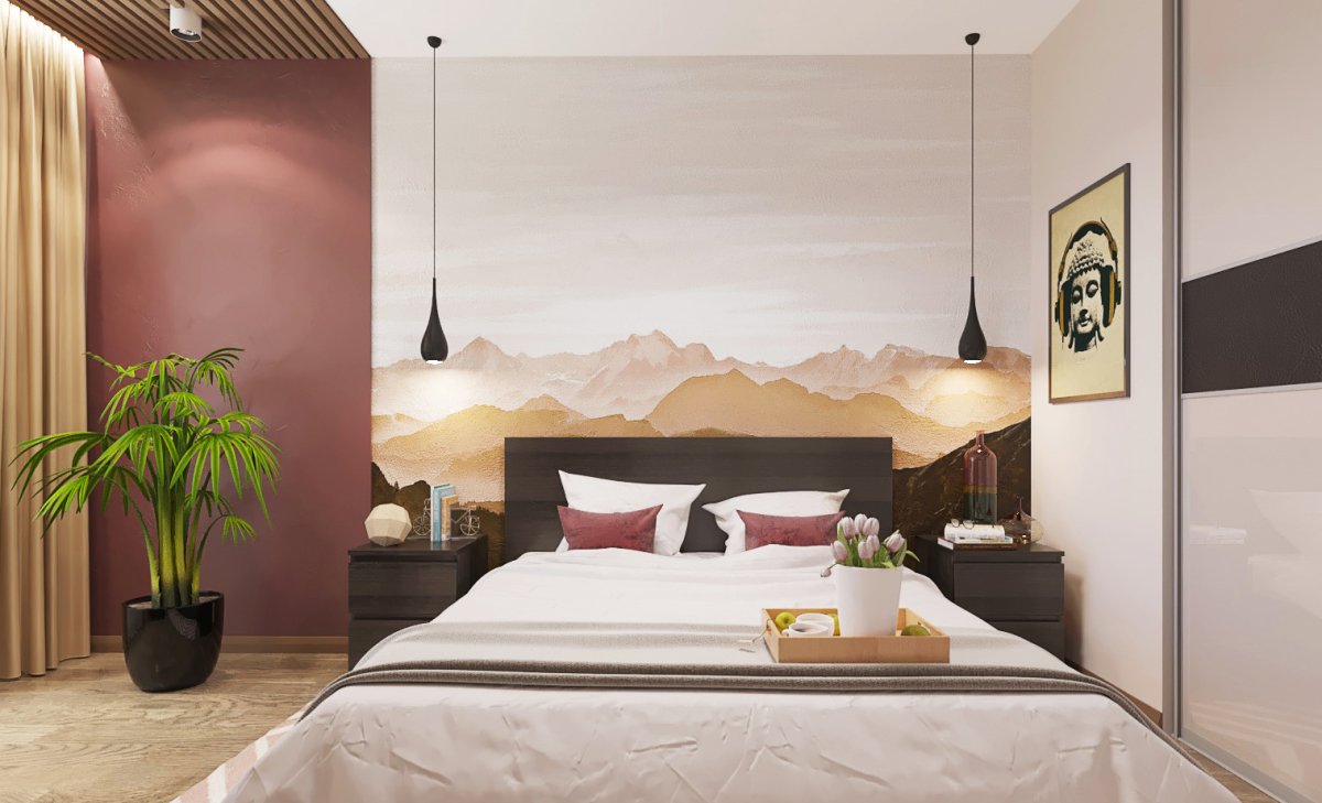 Высота подвесных светильников в спальне