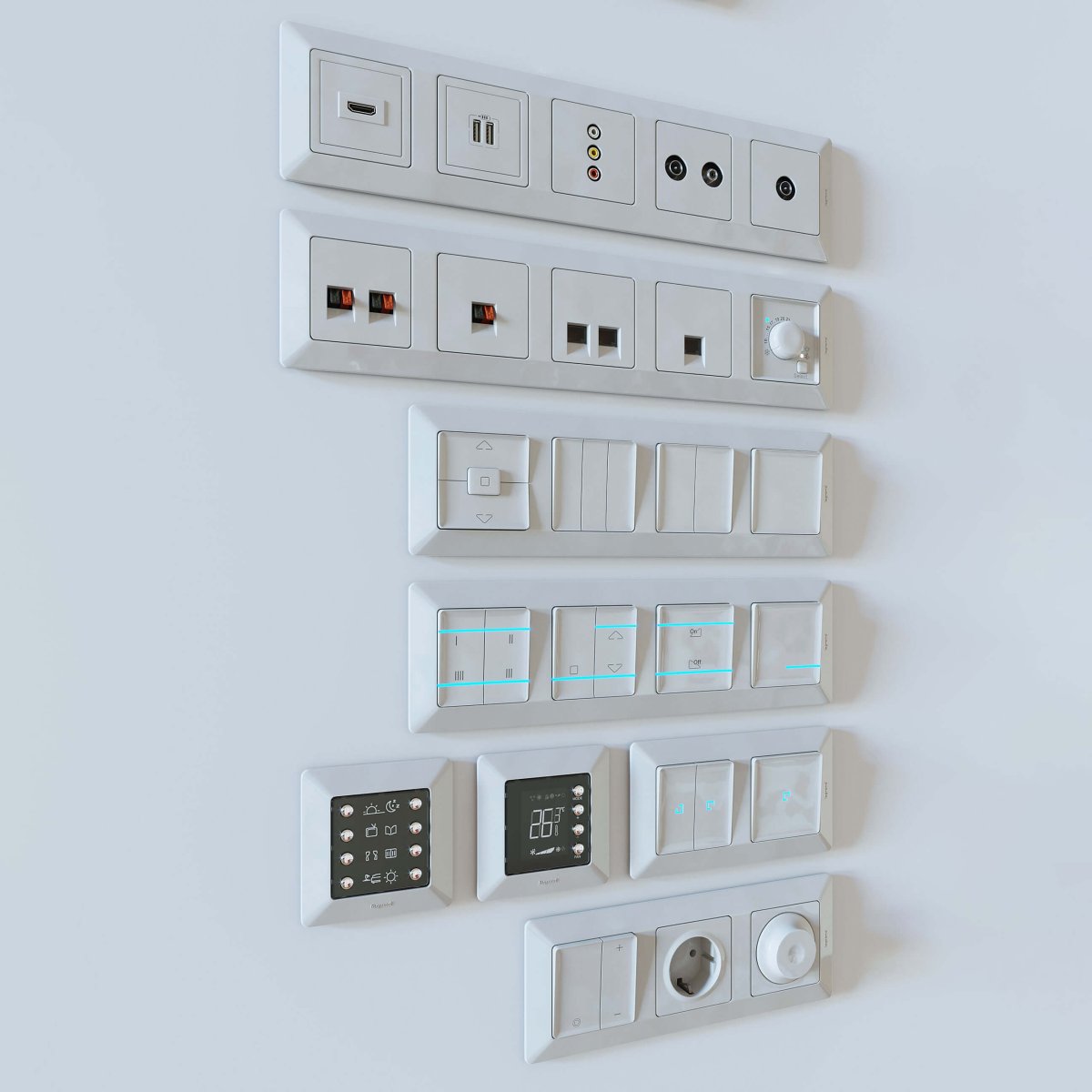 Розетки ABB В интерьере