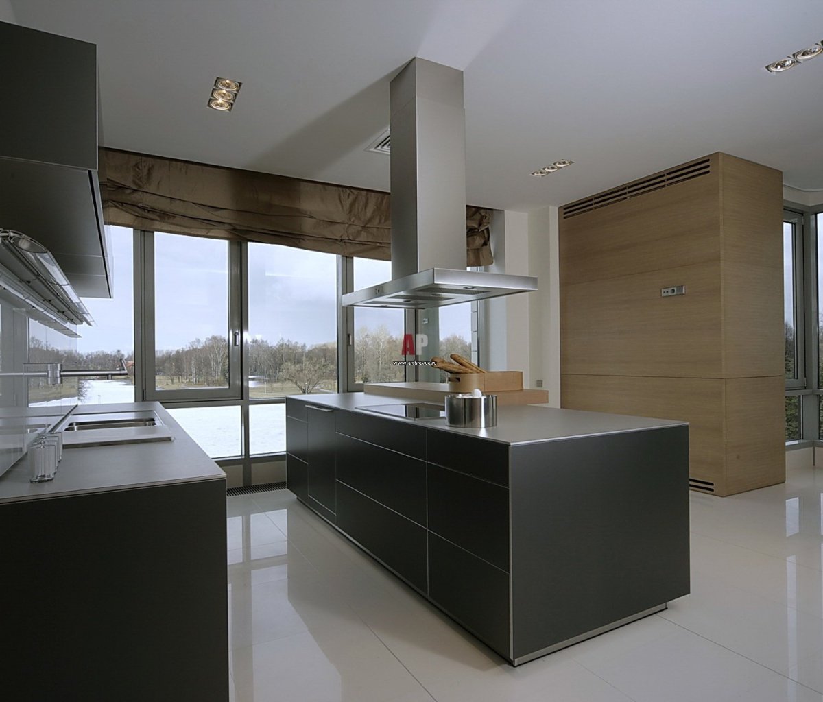 Дизайнерские островные вытяжки для кухни