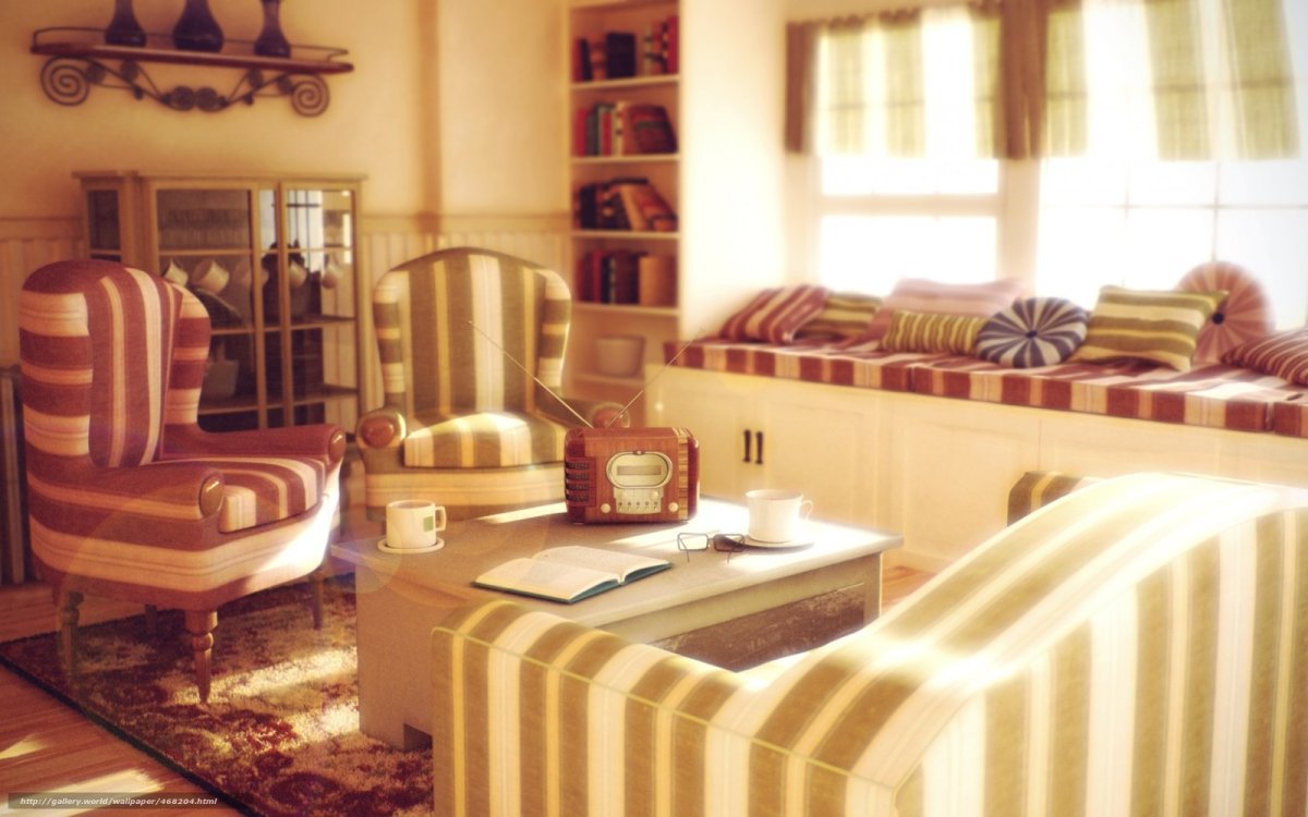 Ретро стиль в интерьере