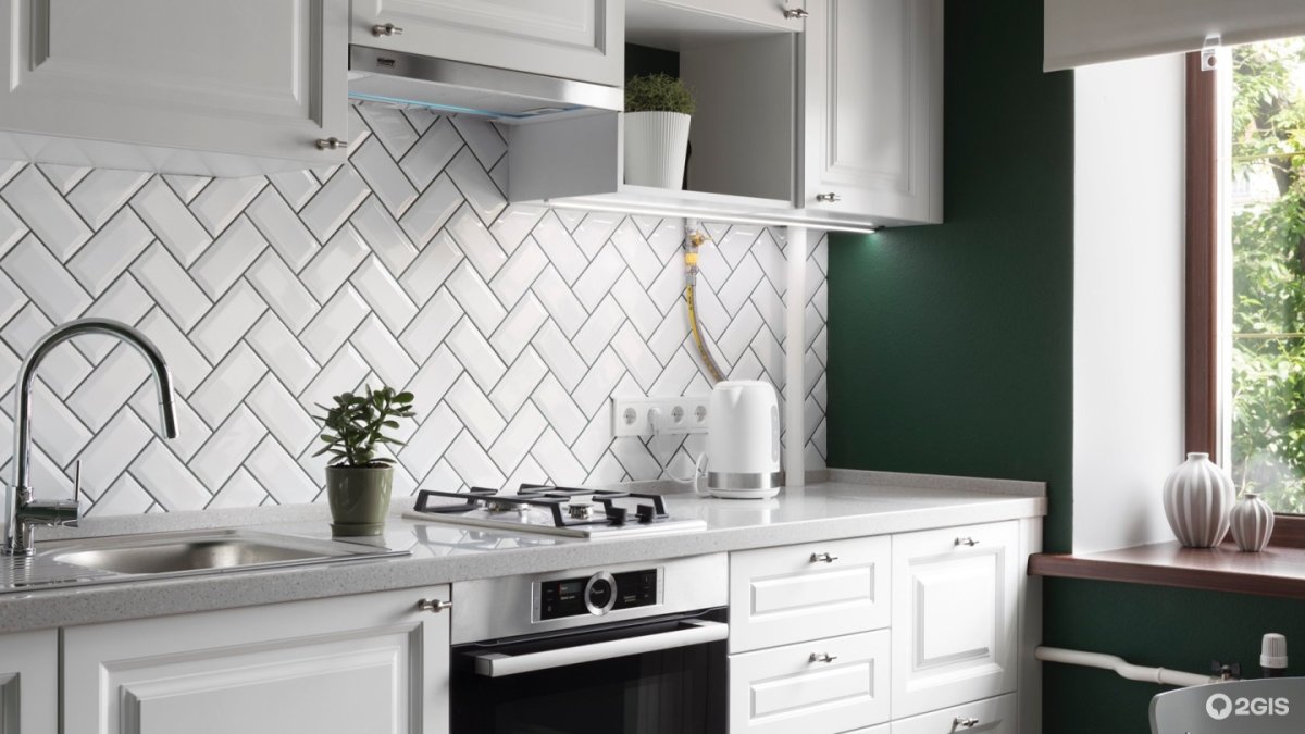 Плитка на кухню фартук кирпичиками мрамор