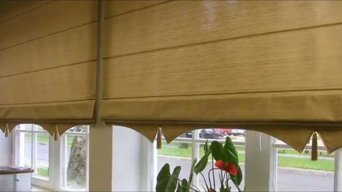 Римская штора с декором