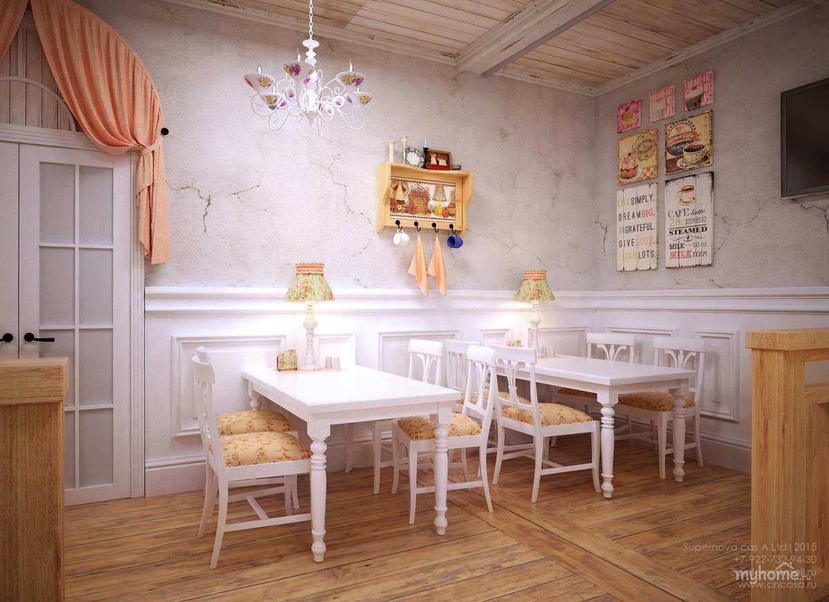 Интерьер кафе в стиле Прованс