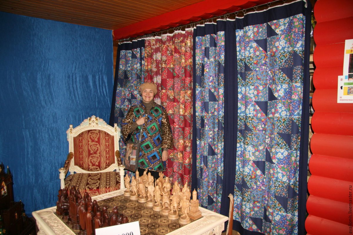 Шторы на кухню в деревенском стиле