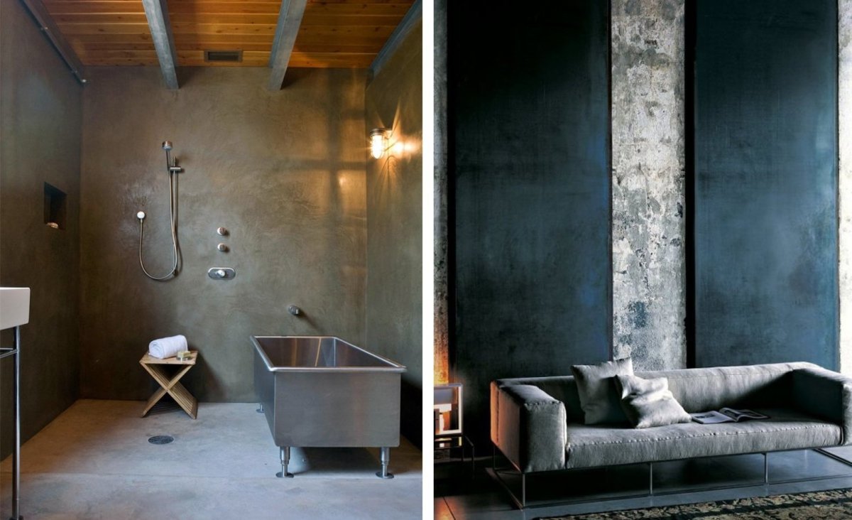 Интерьер в стиле брутализм и необрутализм