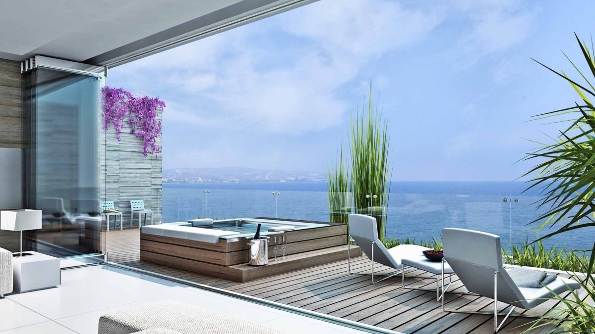 Вид на море с террасы