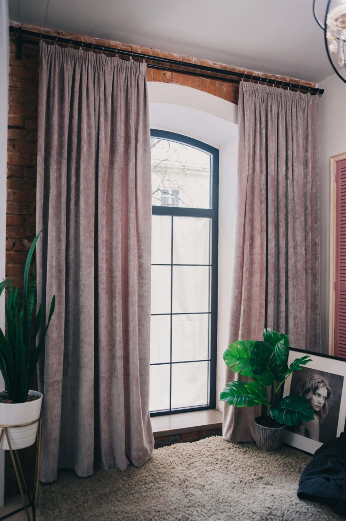 Шторы шенилл в интерьере