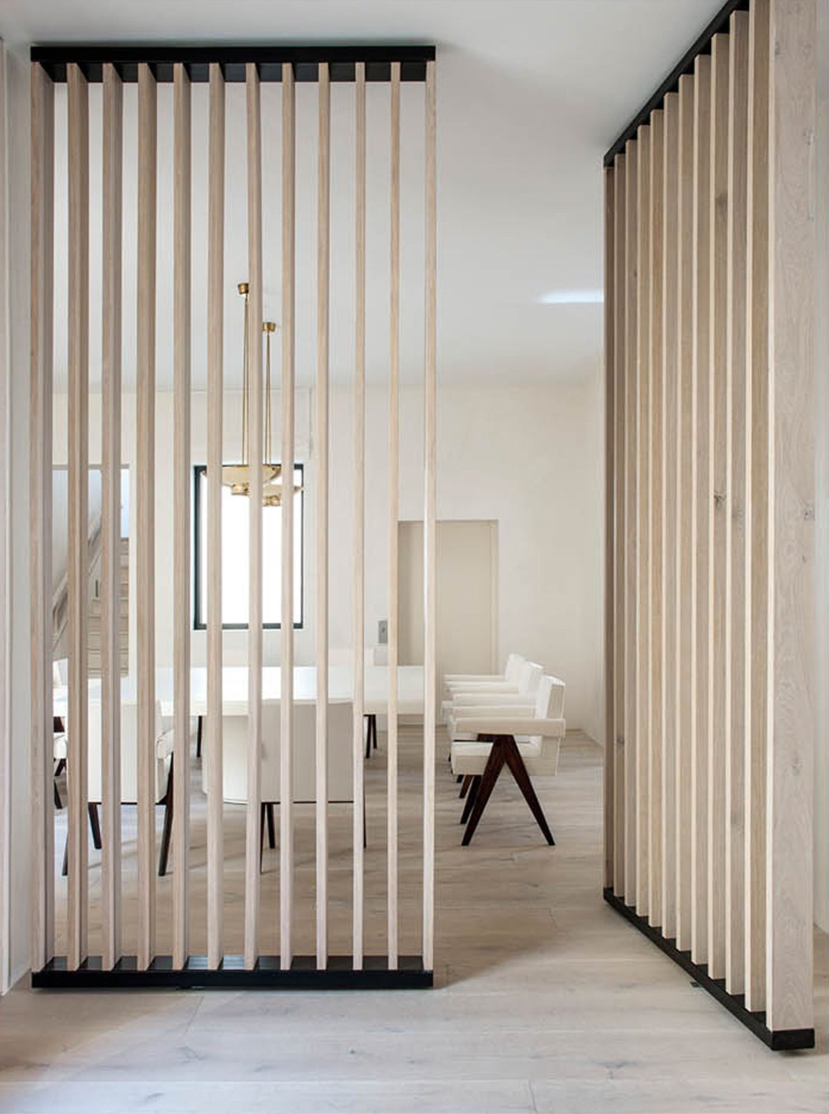 Реечные перегородки для зонирования