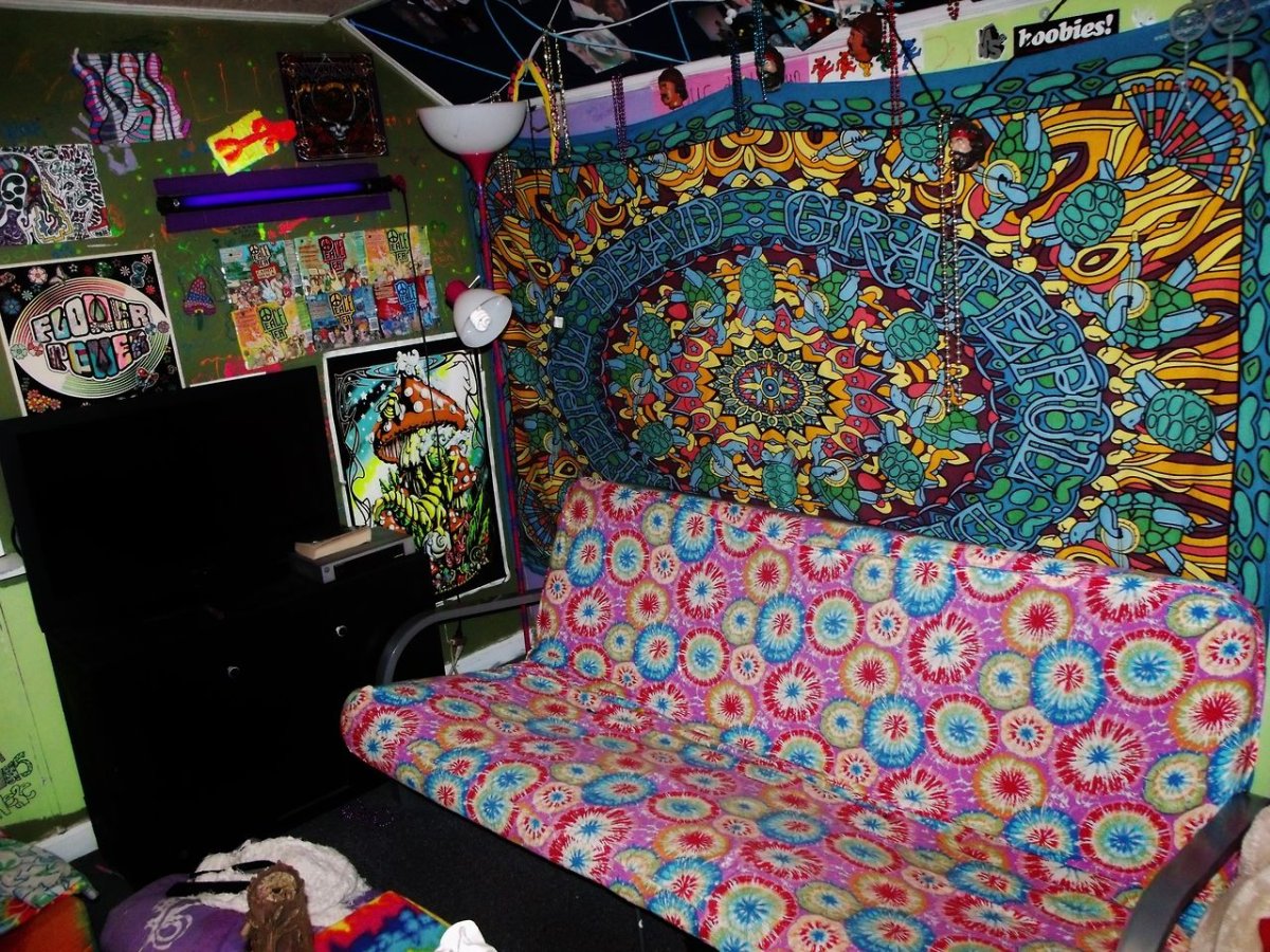 Комната в стиле хиппи для подростков