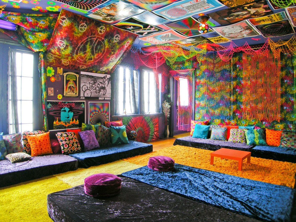 Комната в стиле хиппи