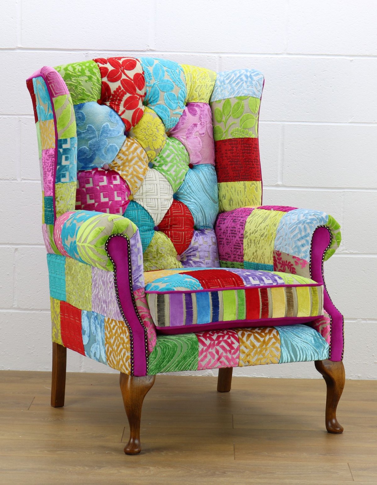 Обтянуть стулья в стиле пэчворк