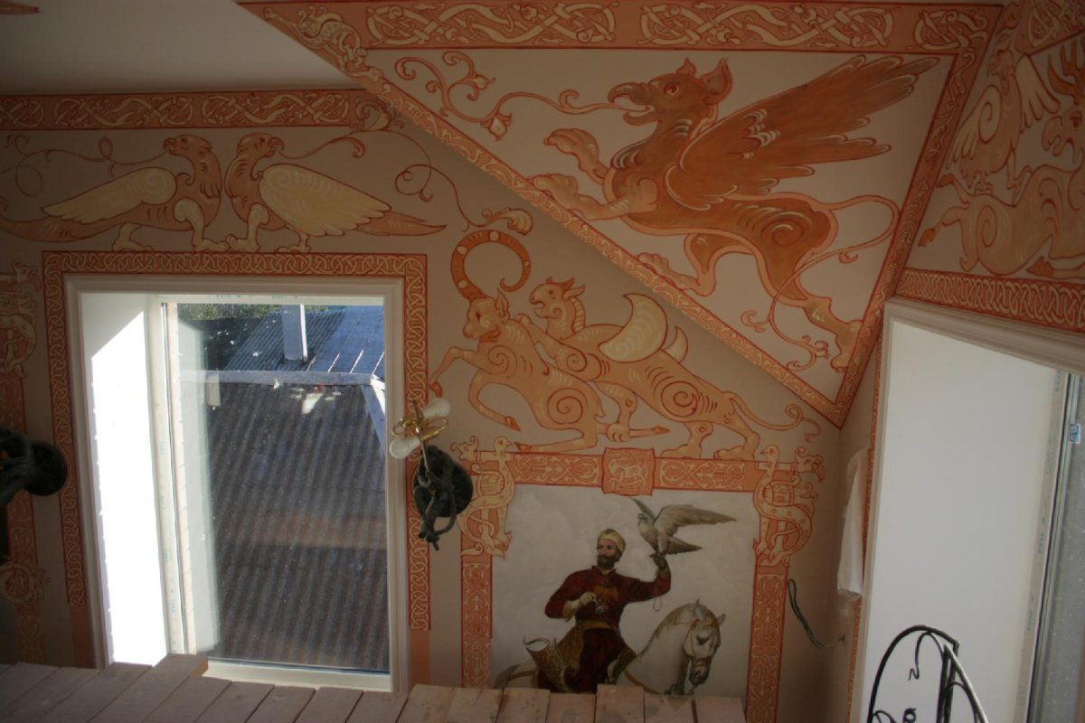 Орнаментальная роспись стен