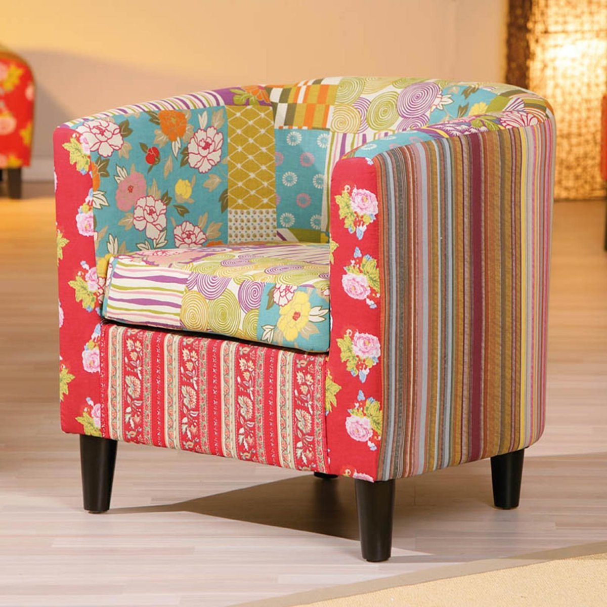 Кресло в стиле пэчворк