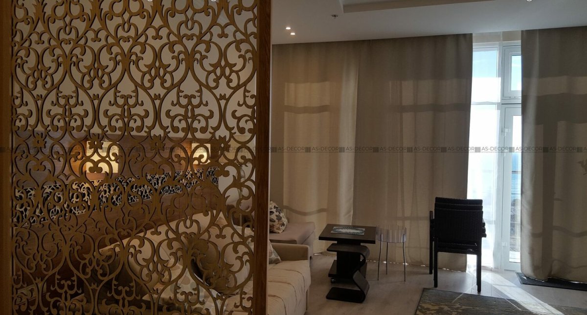 Раздвижные перегородки МДФ резные