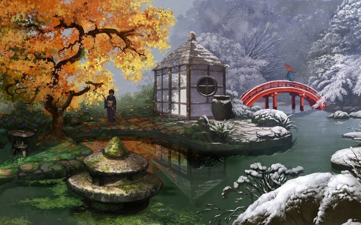 Природа в японском стиле