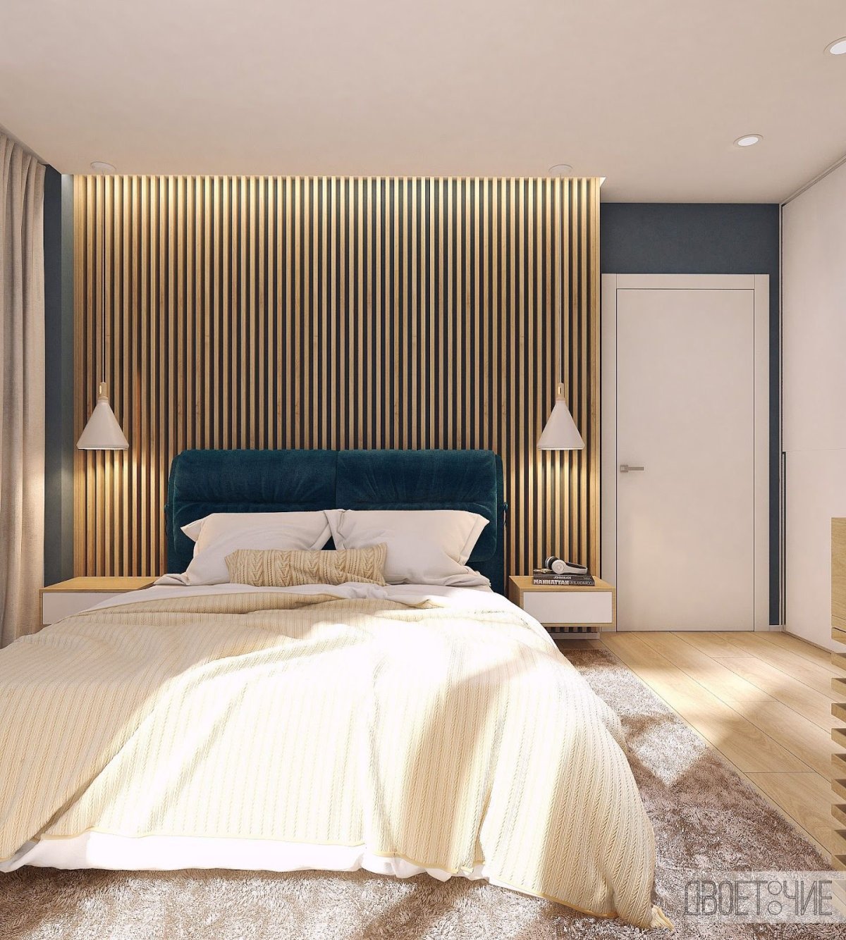 Рабочее место в спальне