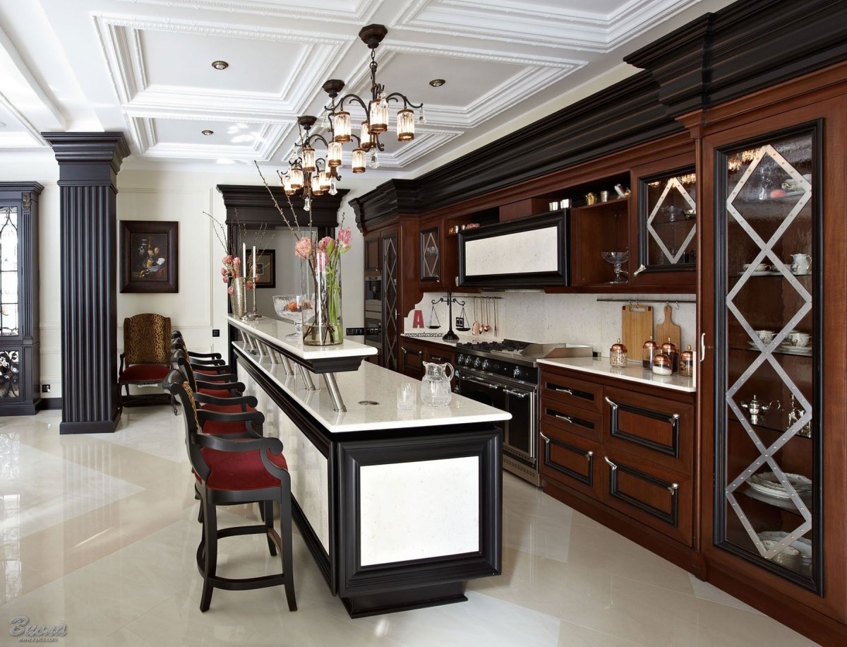 Барная стойка в классическом стиле