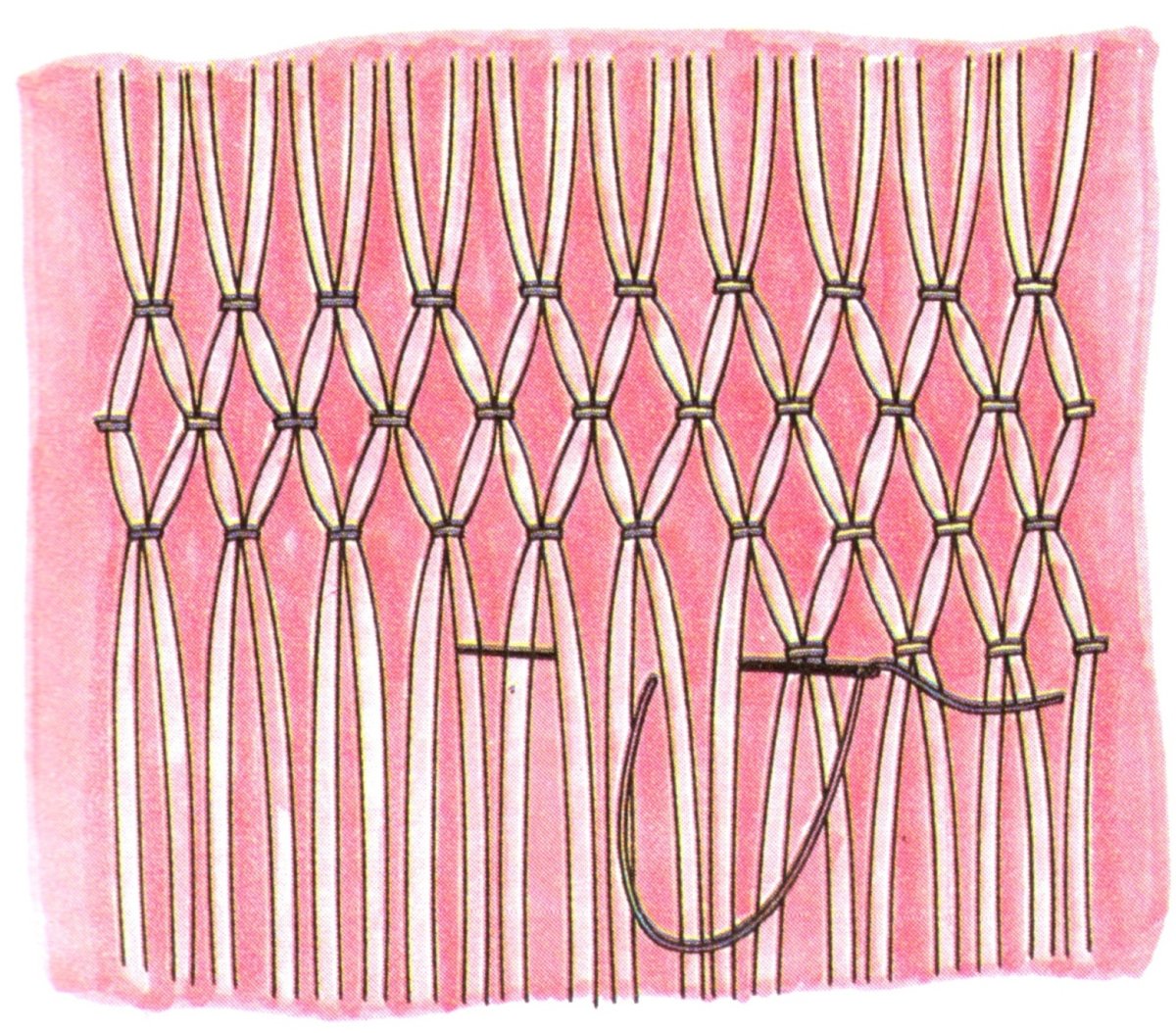 Декоративные защипы на ткани