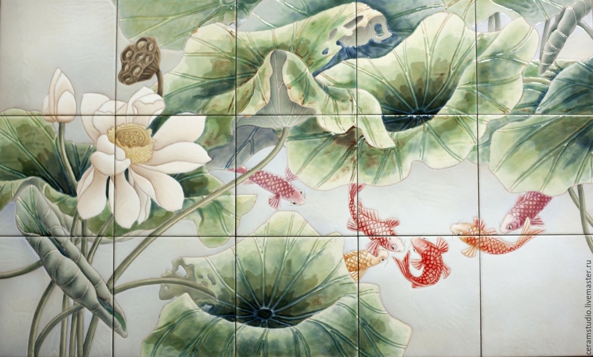 Мозаика панно в интерьере