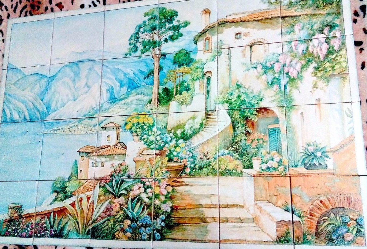 Панно из кафельной плитки для кухни