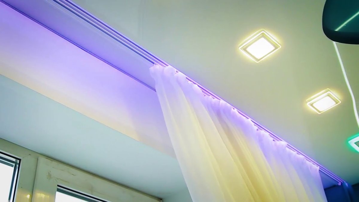 Светодиодная лента на шторы