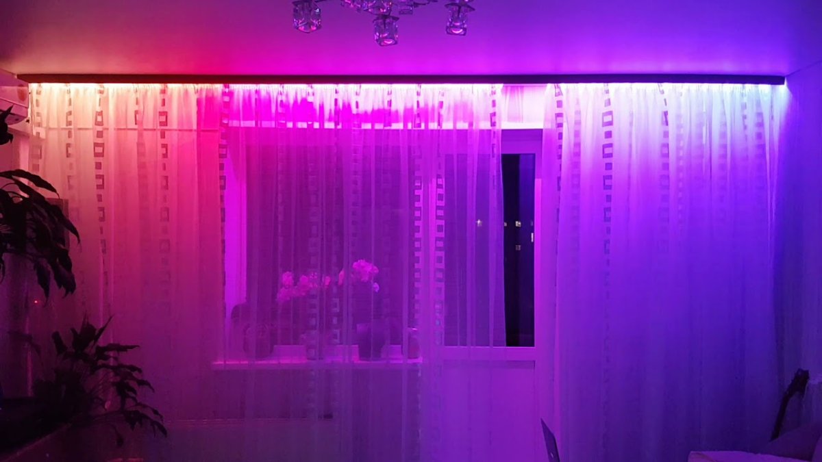 Ниша с подсветкой натяжные потолки