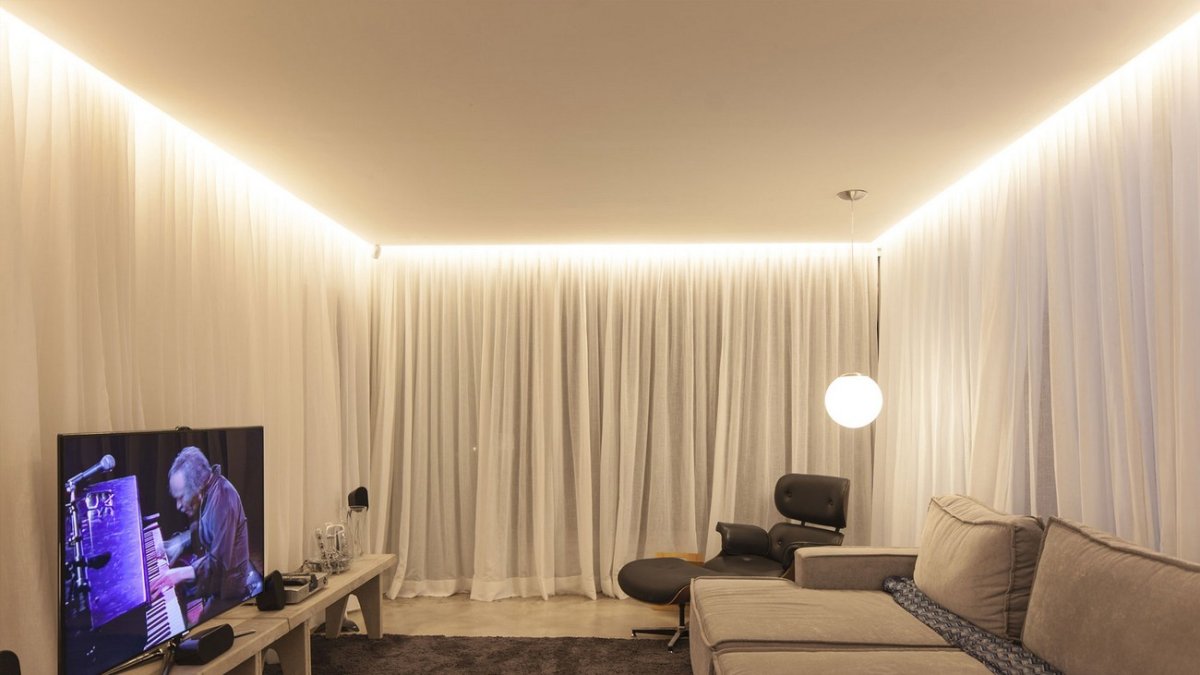 Подсветка штор