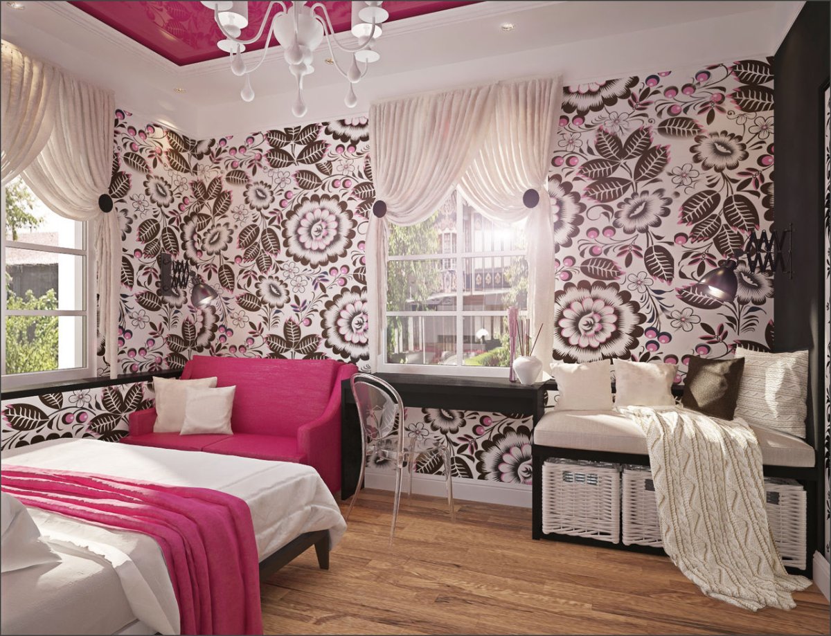 Спальня в пастельных тонах