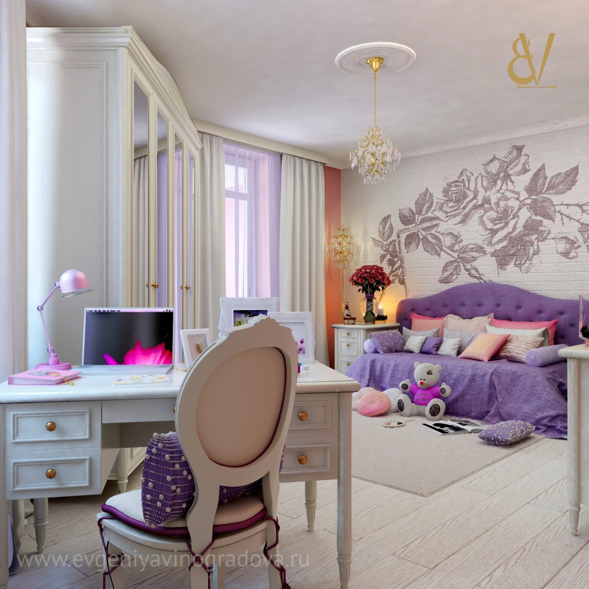 Спальня для девочки подростка