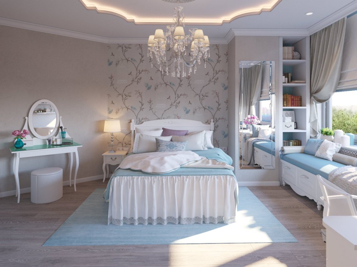 Интерьер спальни для дамы