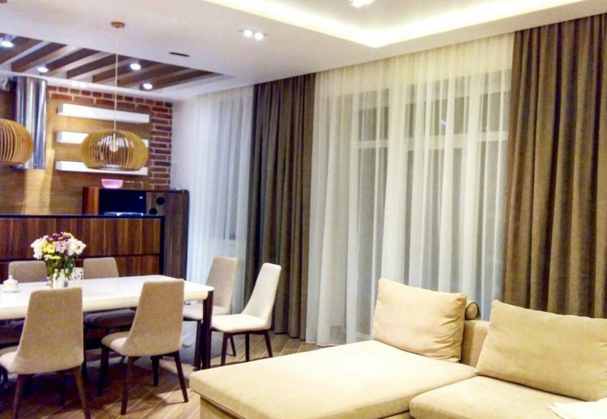 Гостиная с перегородкой