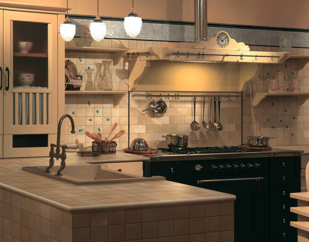 Столешница из плитки