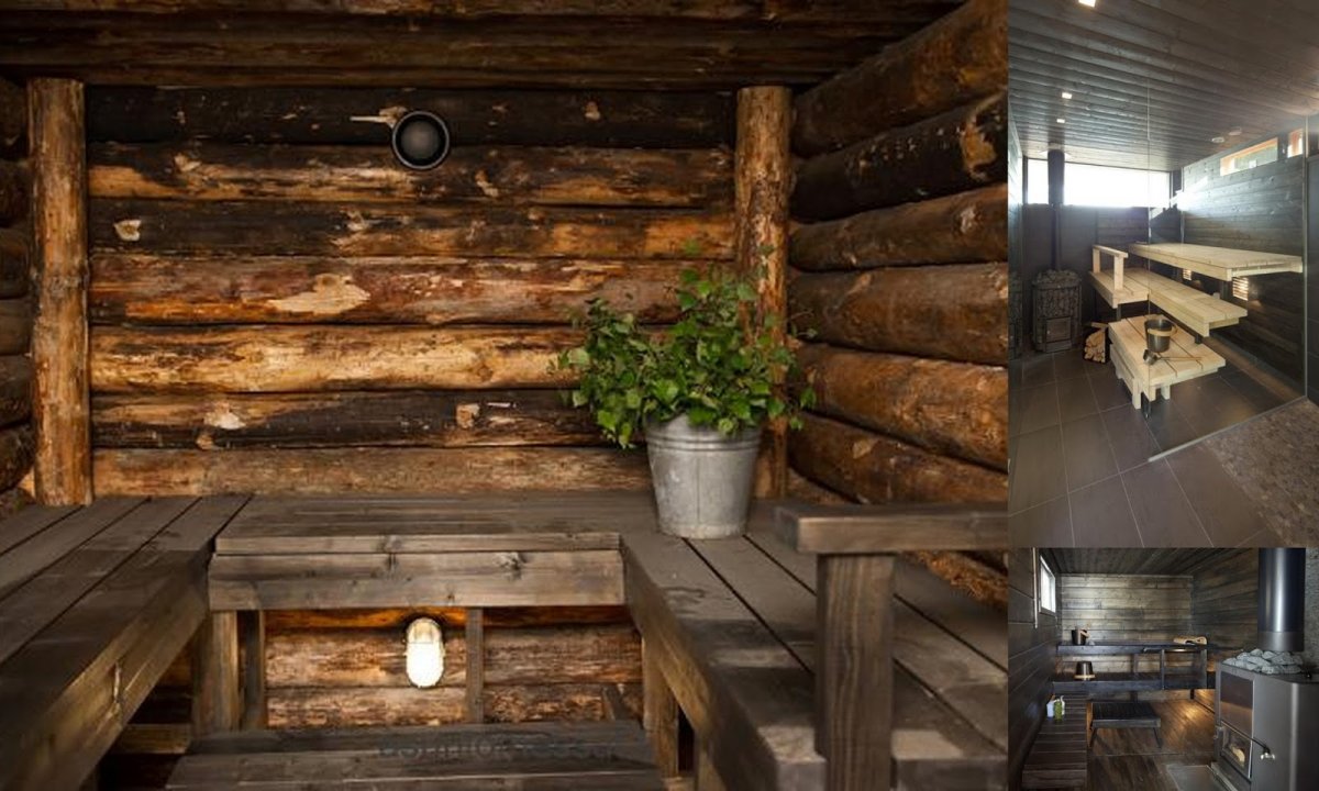 Красивая деревенская баня