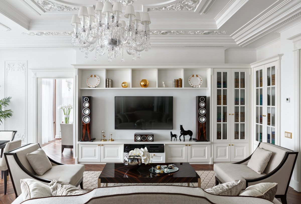 Гостиная Неоклассика с буазери