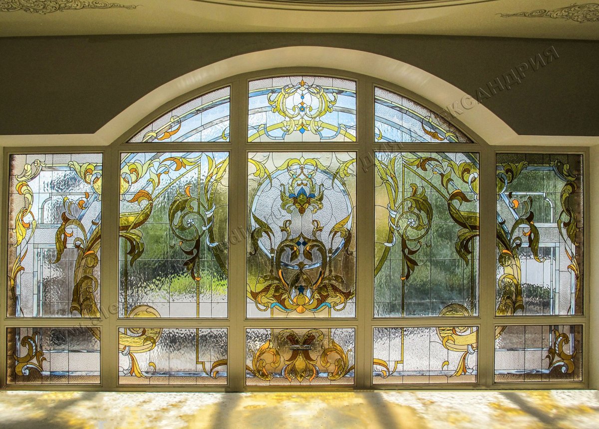 Витражи Тиффани в окна Барокко