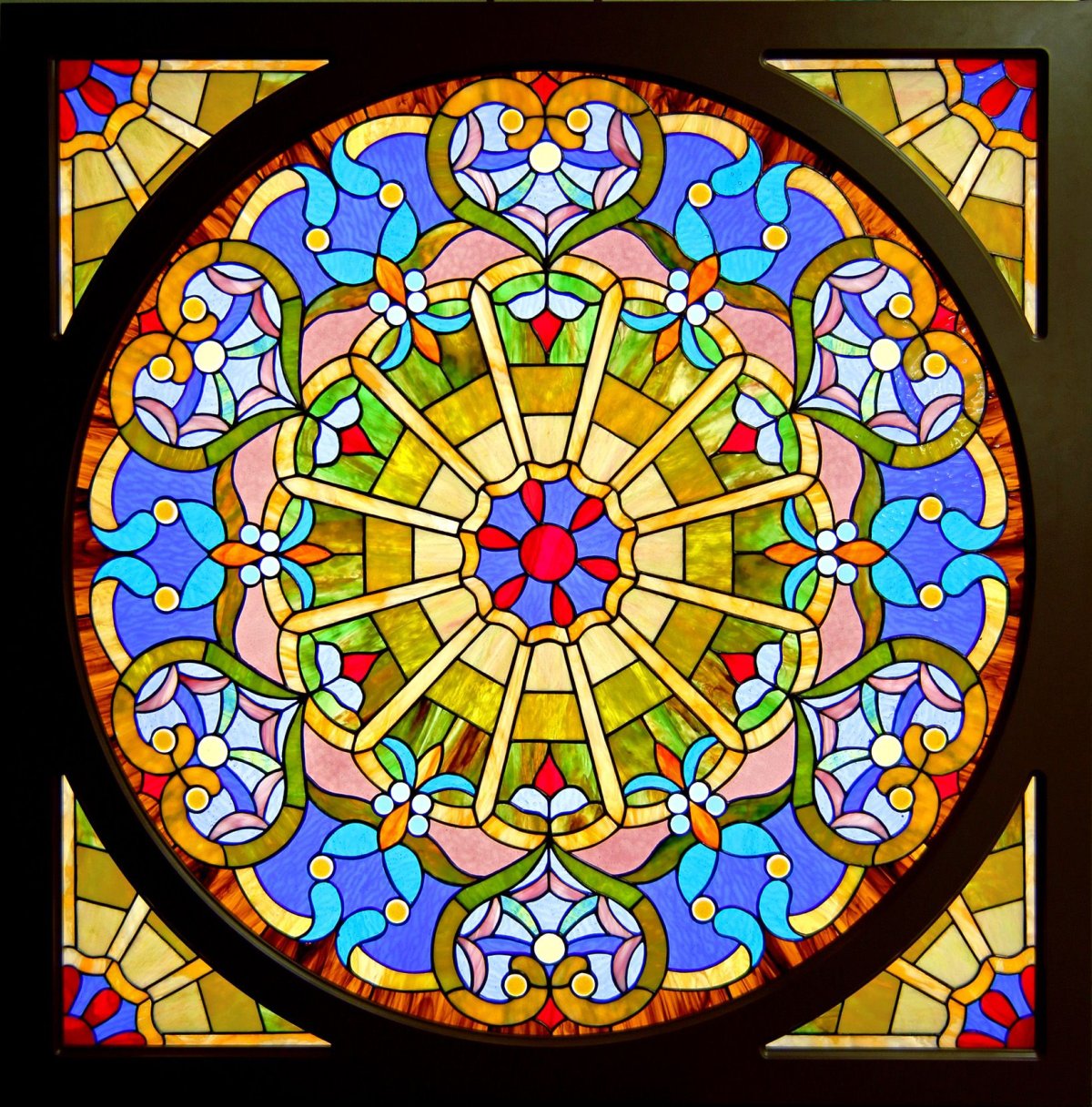 Витражи средневековья мандалы