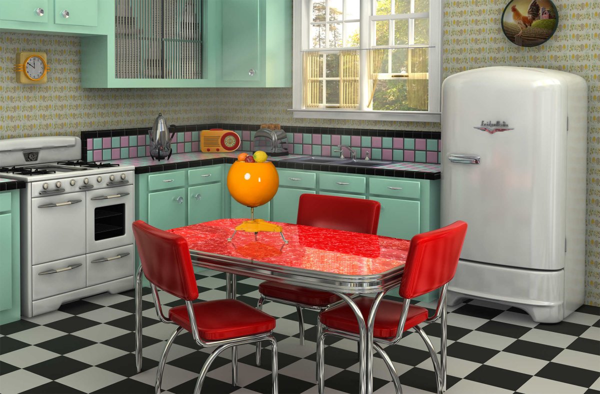 Кухни в стиле 70-х