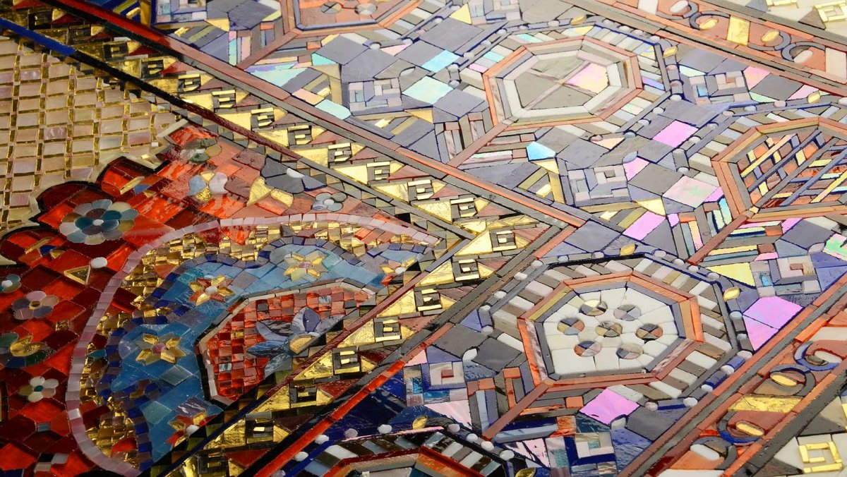 Мозаика Римская смальта золото