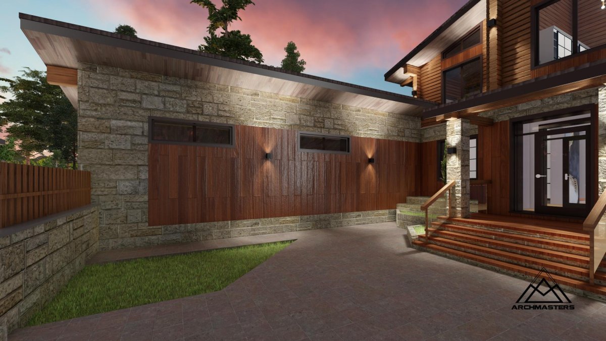 Хозблок фахверк