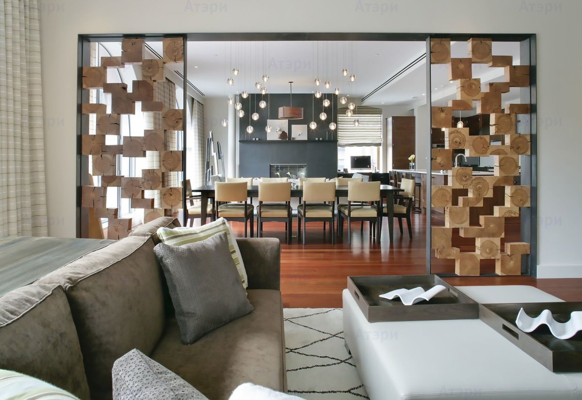 Перегородки шкафы для зонирования пространства в комнате