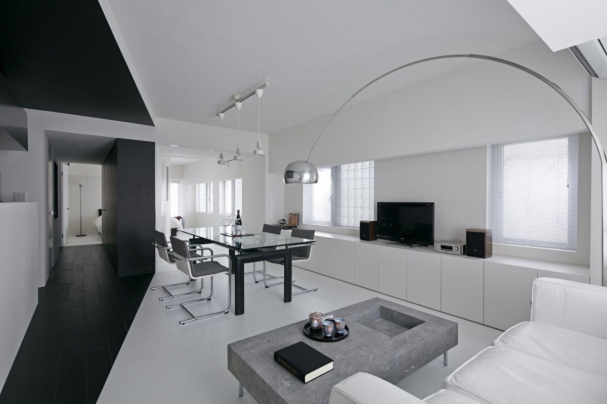 Белые интерьеры домов в стиле Минимализм